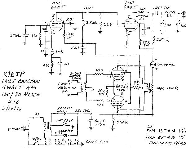 Cakepan PW TX Schematic